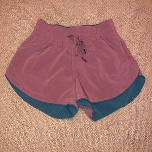 LULULEMON reversible blue/pink shorts